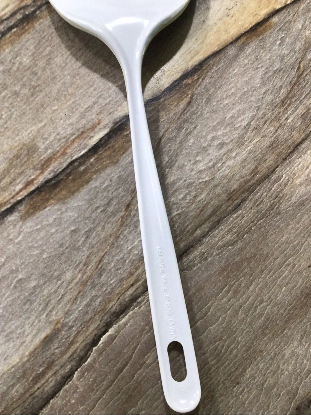 Vintage White Melamine-Ware Slotted Spatula Turner JP-639 Kitchen Utensil 11.75”